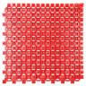 Модульное грязезащитное ПВХ покрытие OPTIMA DUOS 250x250x16мм, красное.
