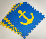 Набор "Моряк", мягкий пол EVA KIDS, 50Х50х1 см, желто-синий