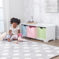 Скамья с выдвижными ящиками KidKraft, пастель