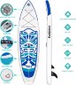 Доска САП (SUP) надувная FUNWATER TIKI Синий 320х83х15