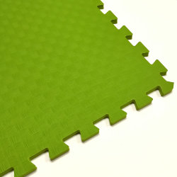Мягкий пол, коврики-пазлы 100х100x1.4 см, лайм