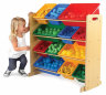 Стеллаж для хранения с 12 контейнерами KidKraft, яркий-натур