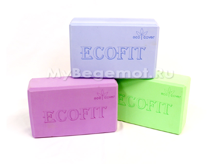 Блок для йоги 2Р ECOFIT одноцветный